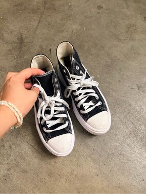 Converse Black and White Low-Top Canvas Sneakers